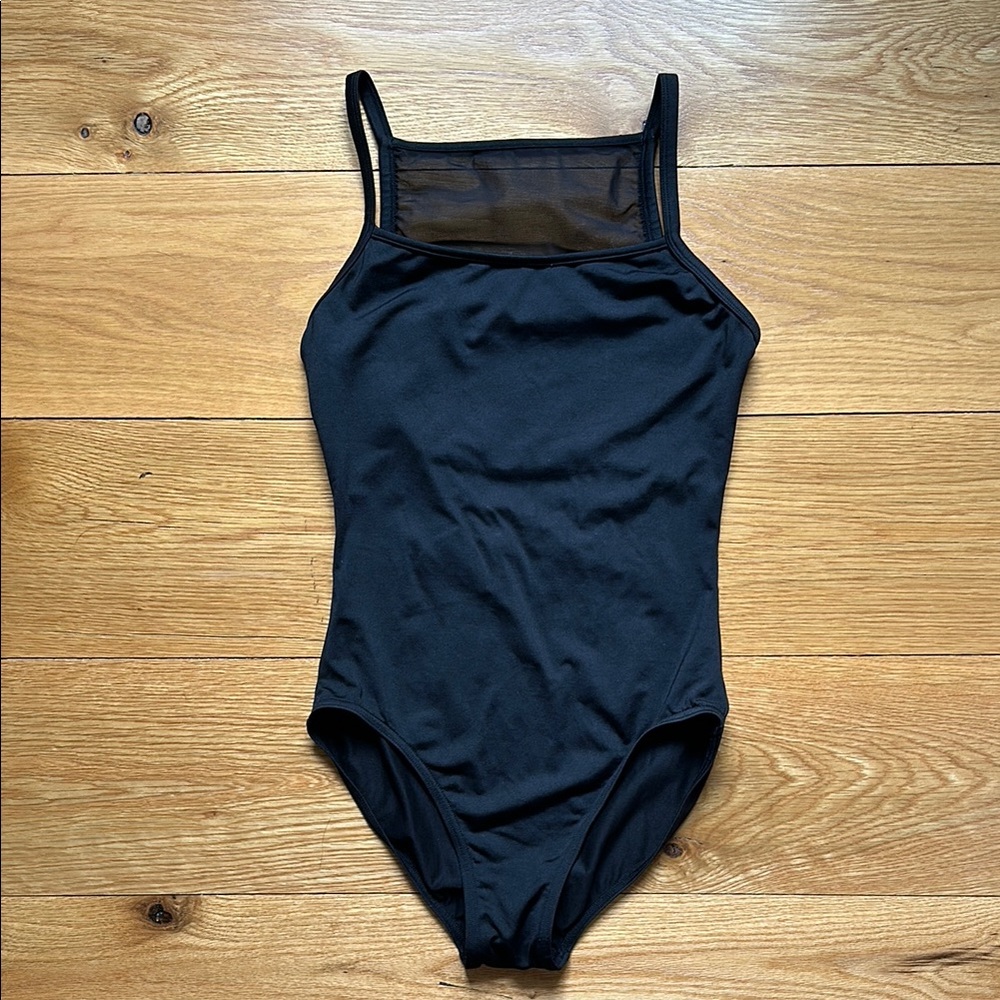 Bloch Camisole Leotard with Embroidered Mesh Size Medium